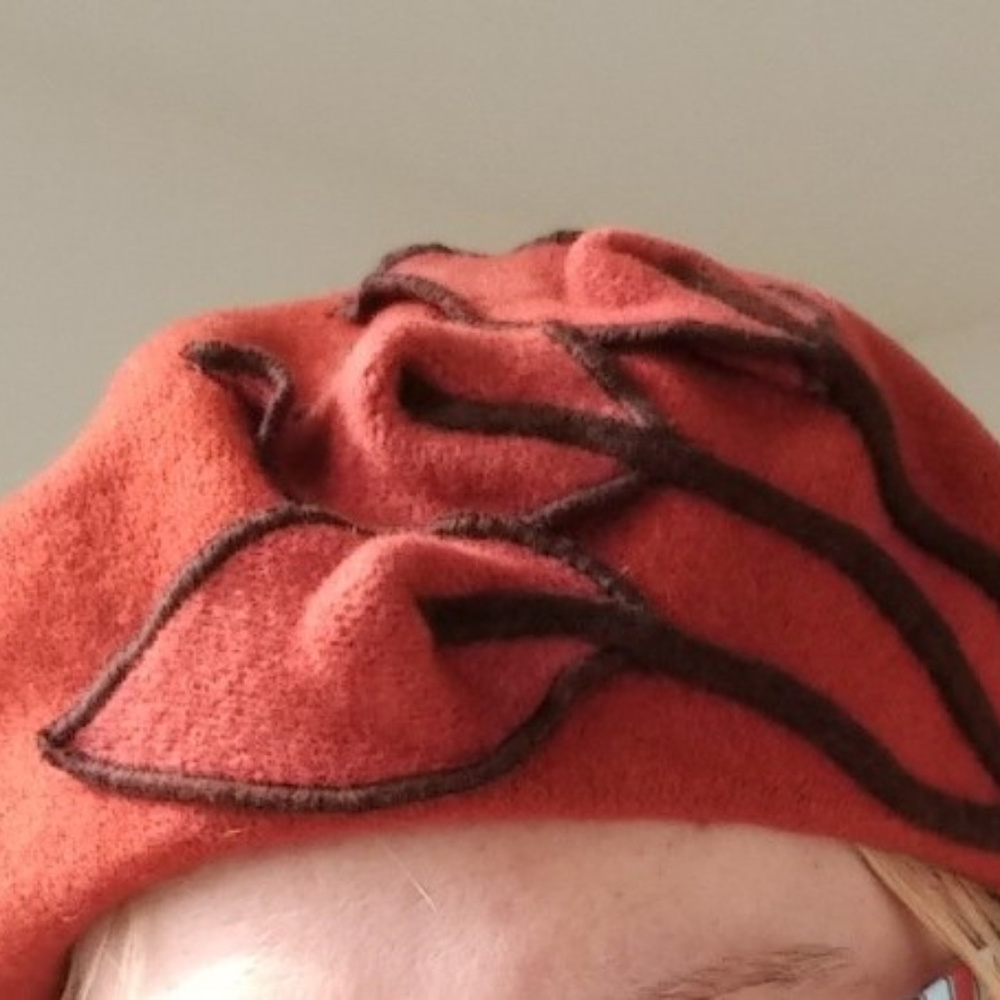 One-of-a-kind, hand-decorated hat